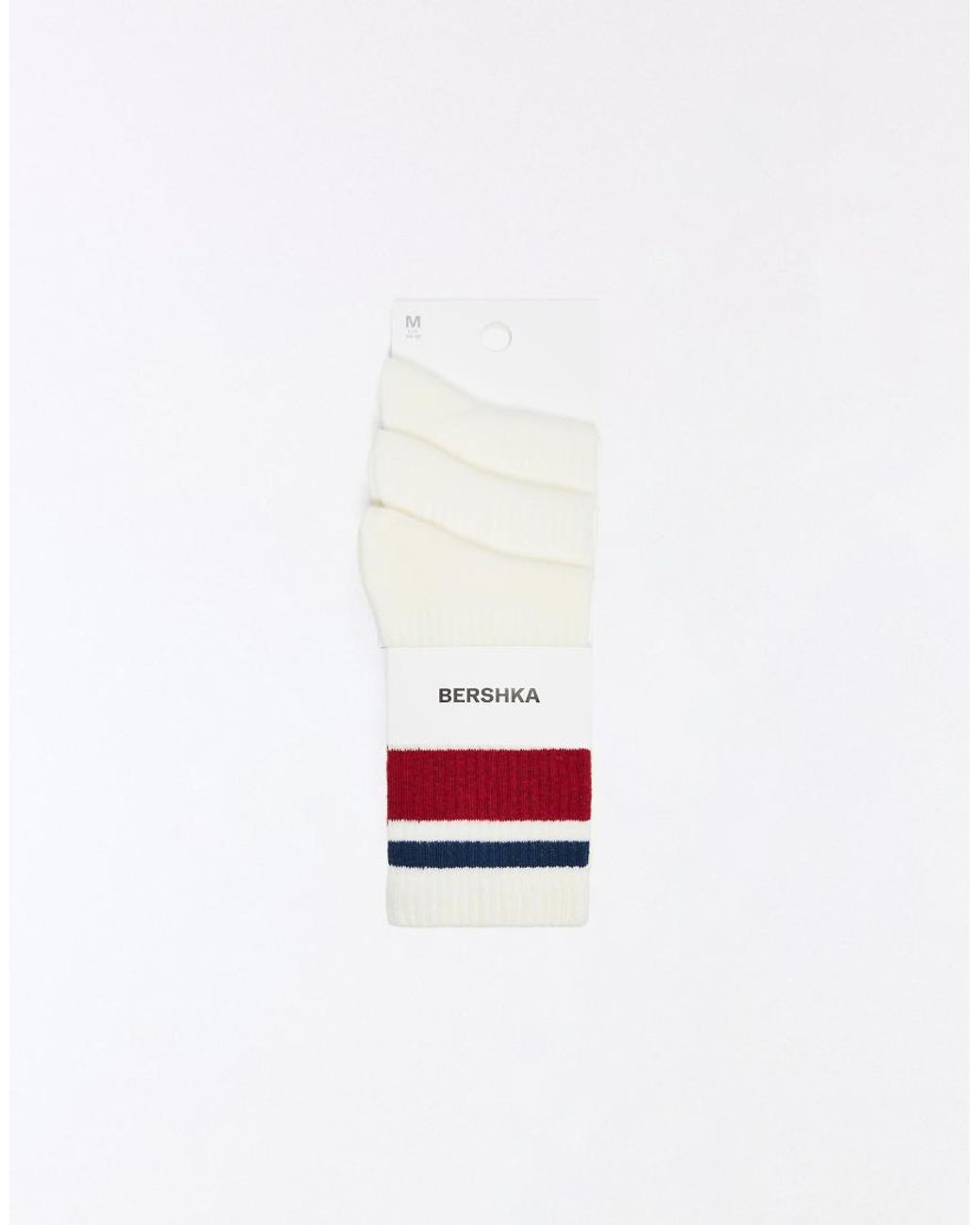 Bershka White Retro Shock Pack for men