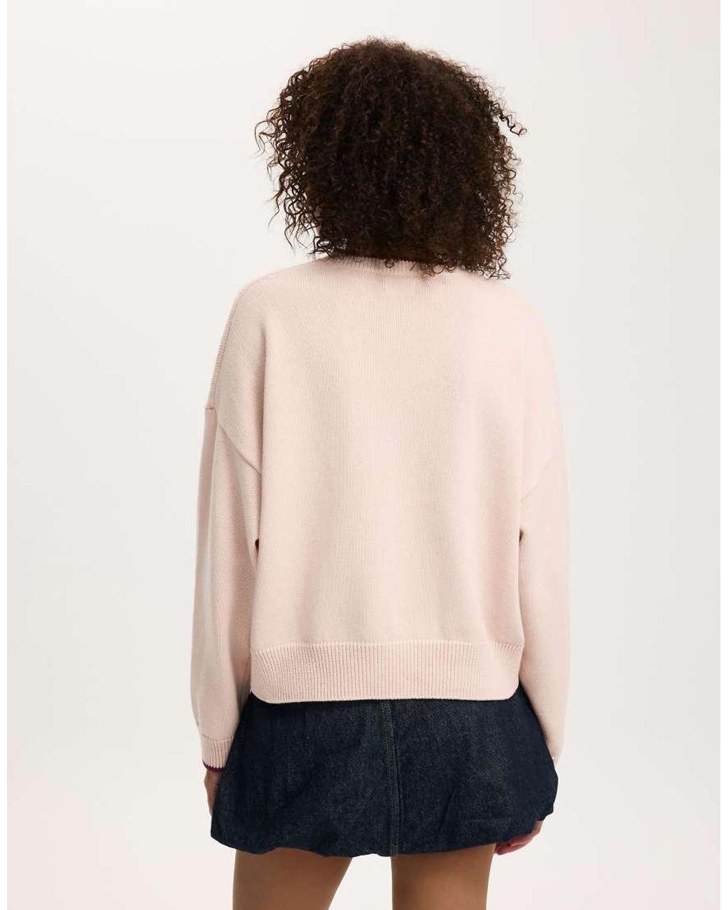 Cotton On Pink Cotton Crew Neck Sweater
