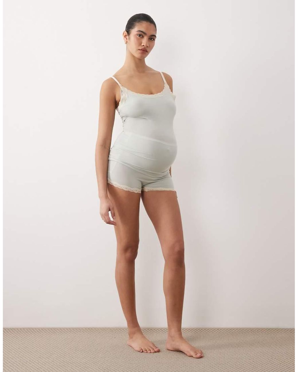 Lindex Gray Maternity Nursing Camisole