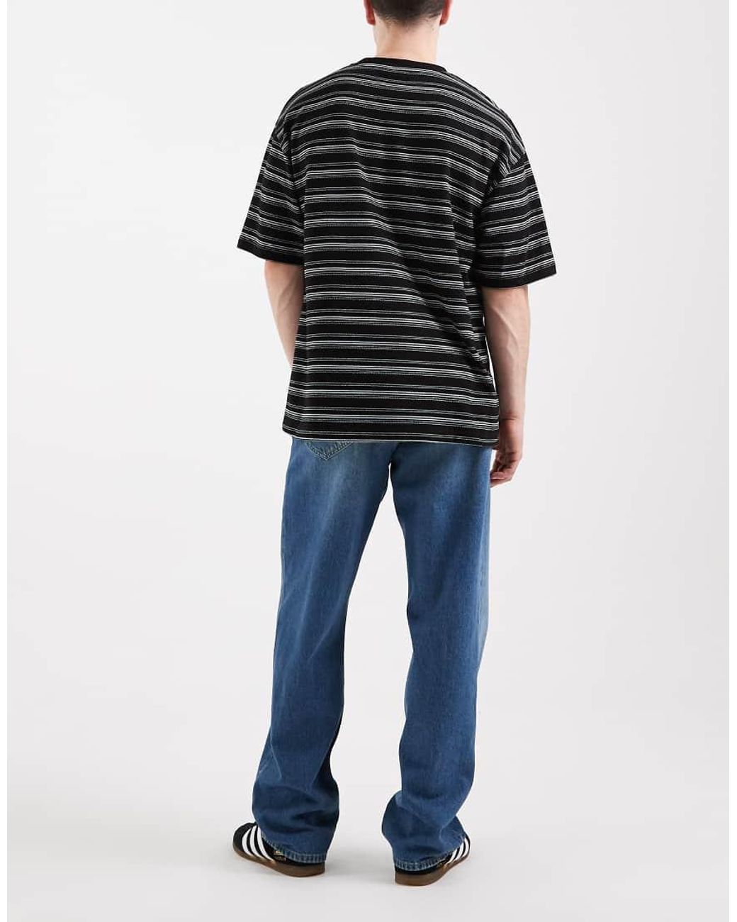 Lee Jeans Black Asher Wide Leg Jeans for men