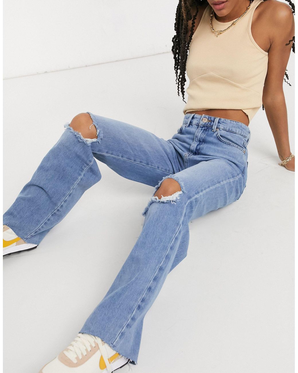 stradivarius jeans straight leg