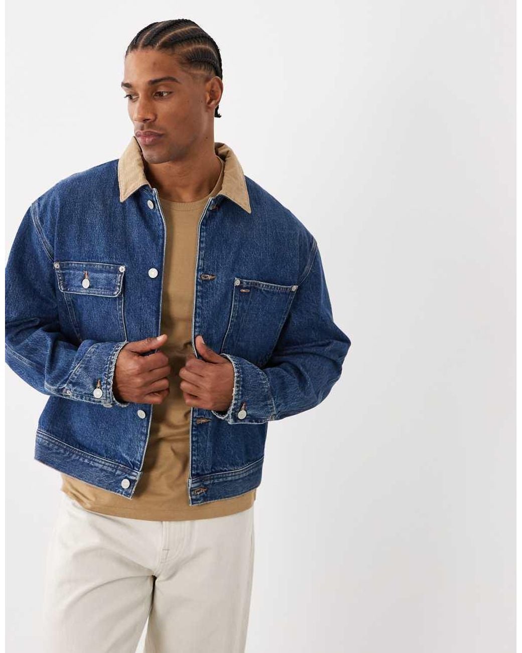 Polo Ralph Lauren Blue Denim Bomber Jacket for men