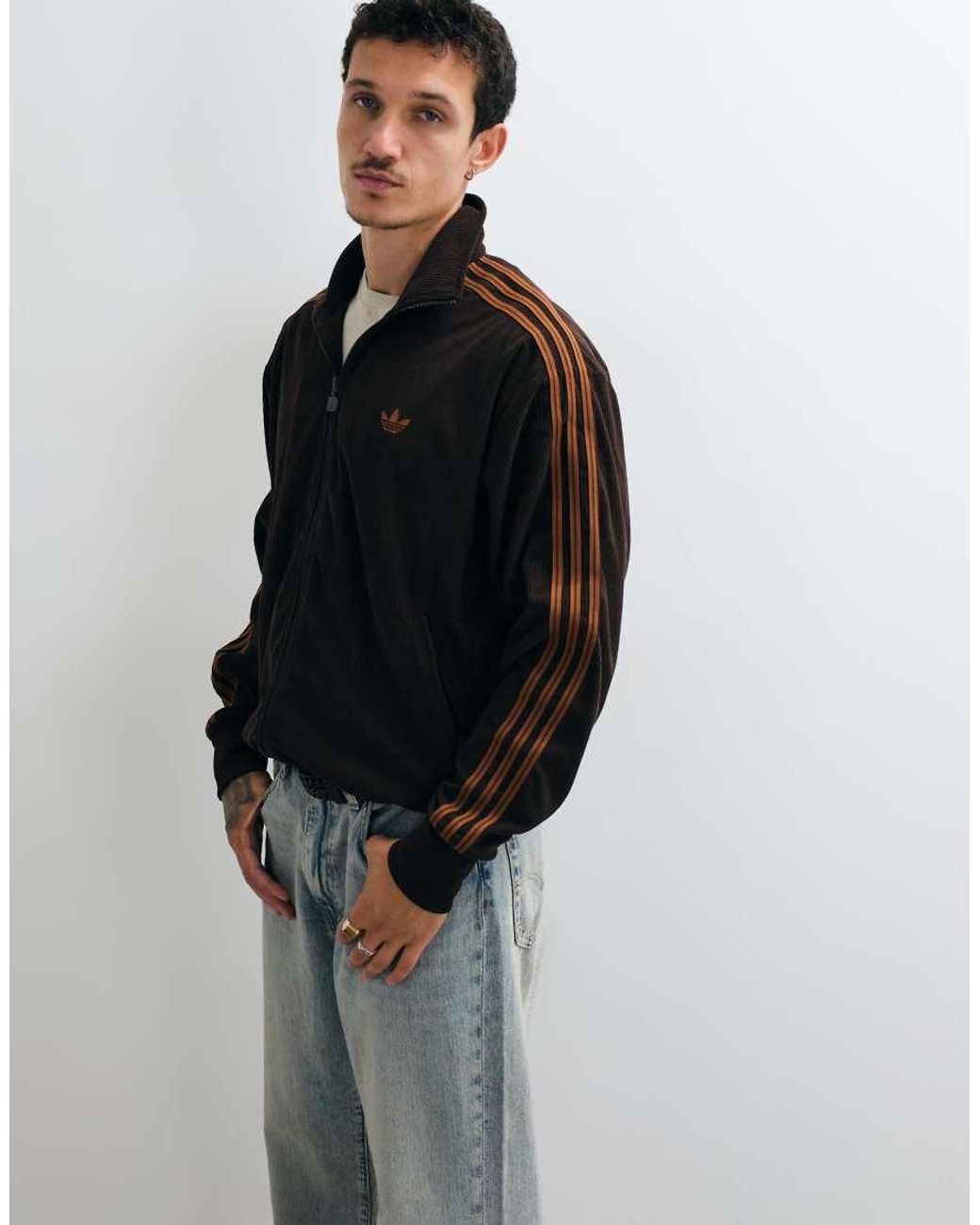 Adidas Originals Black Firebird Track Top for men