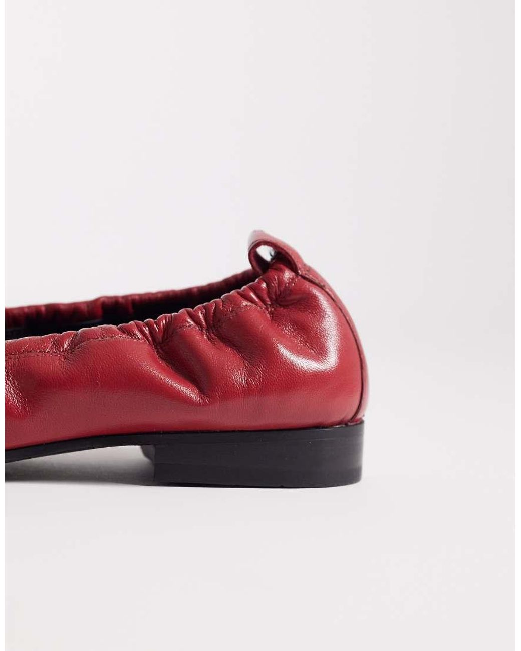 Walk London Red Polly Ballerina