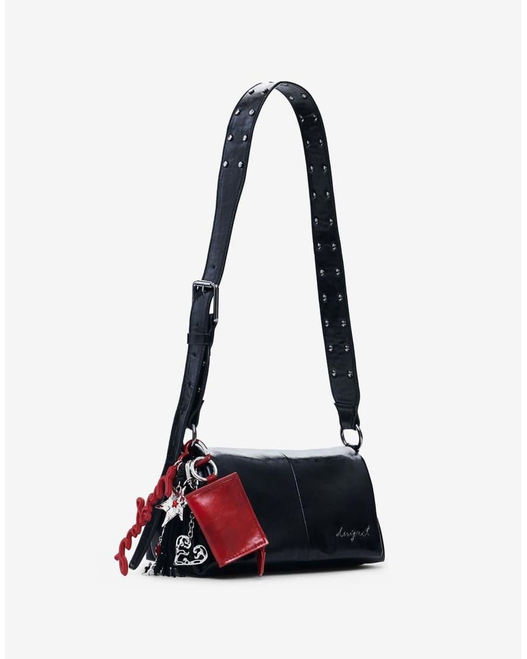 Desigual White Small Shiny Crossbody Bag