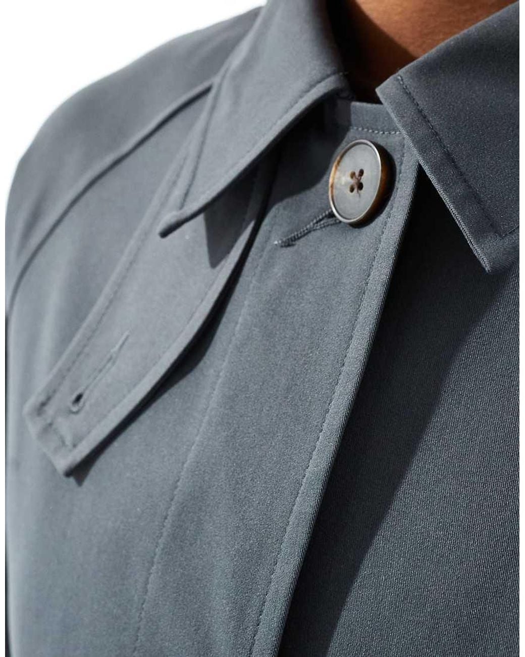 ASOS Blue Short Trench