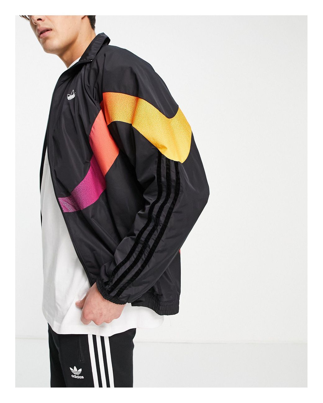adidas Sprt Supersport Woven Track Top in White for Men Lyst