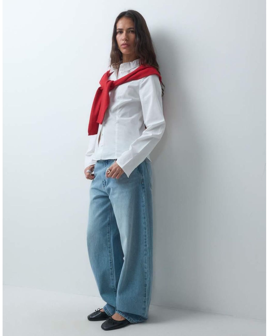 Noisy May White Fitted Shirt
