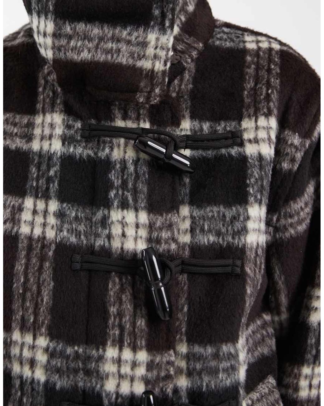 Pieces Black Funnel Neck With Toggle Fastenings