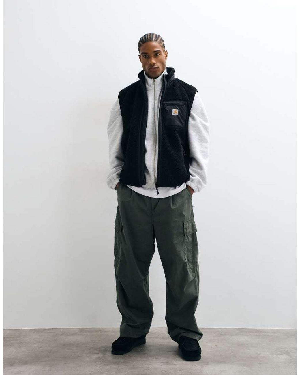 Carhartt Blue Prentis Borg Fleece Liner Gilet for men