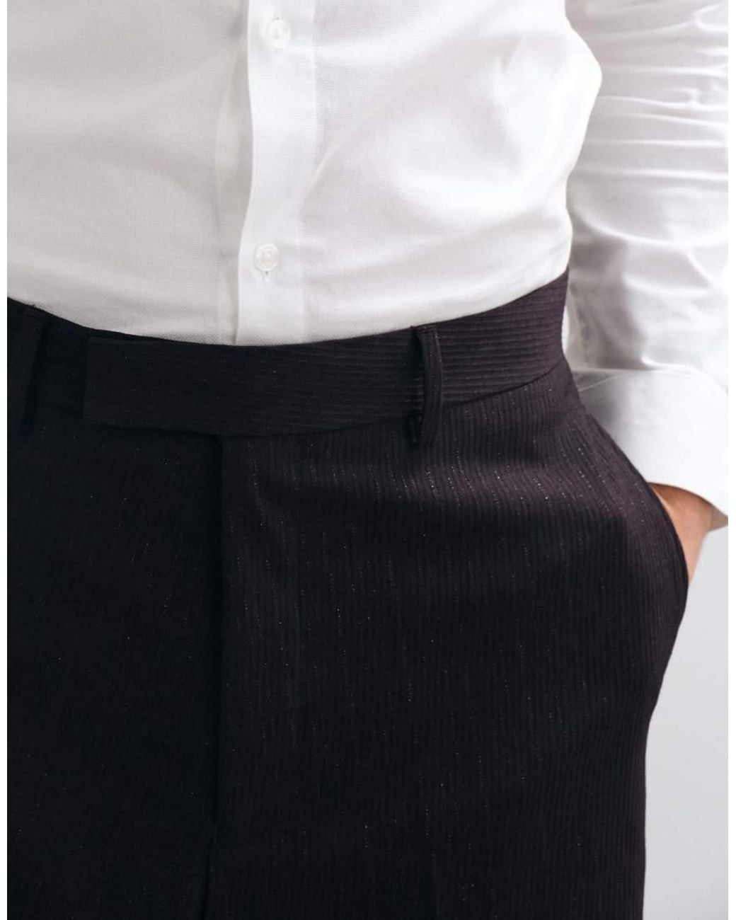 ASOS Blue Wide Suit Pants for men