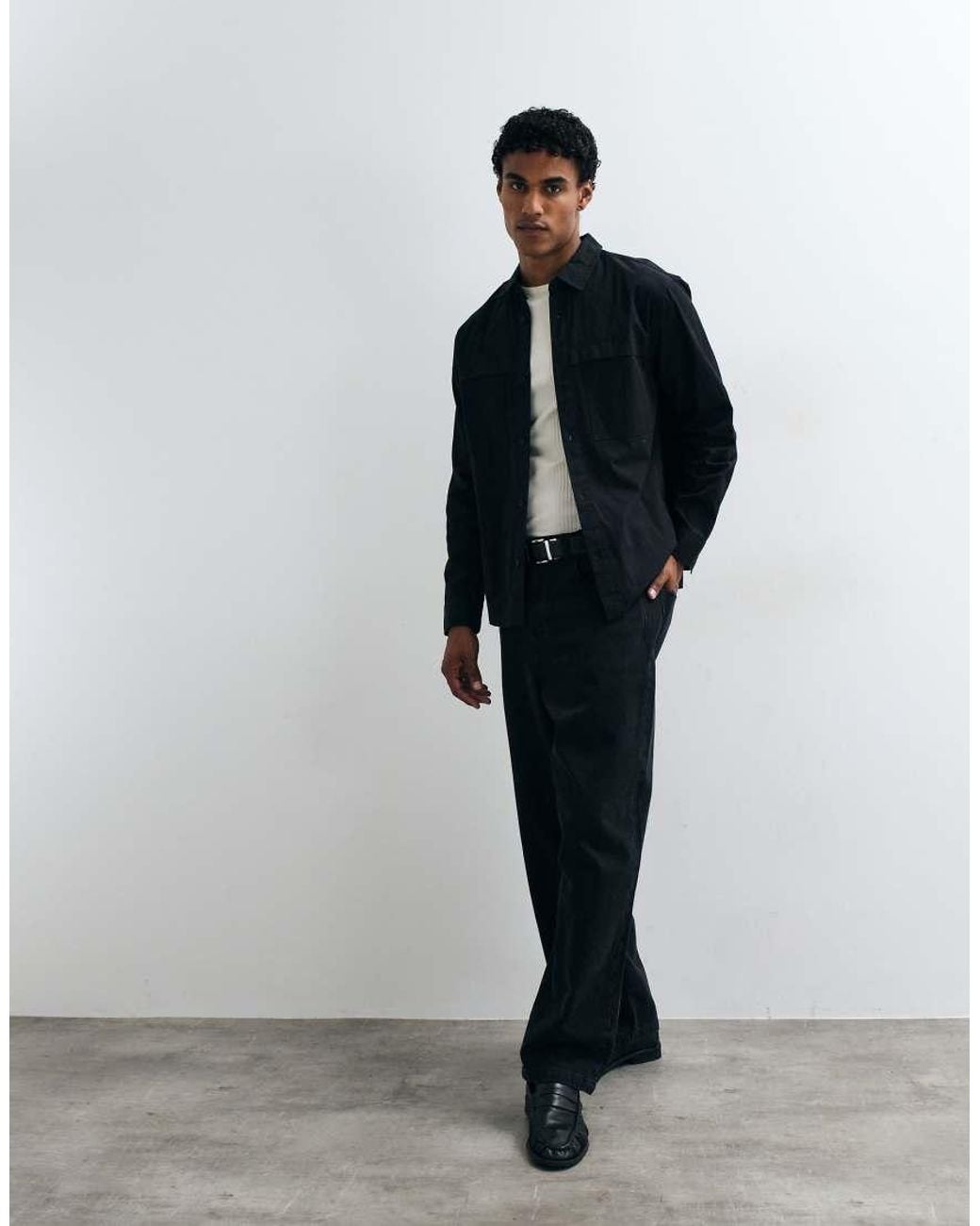 ASOS Tech Overshirt in het Blue voor heren