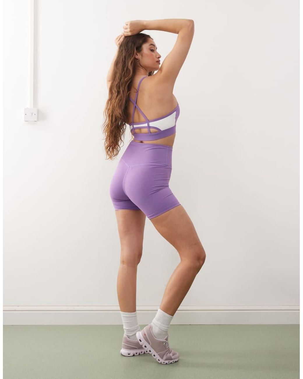 OOSC Purple Medium Support Infinite Sports Bra