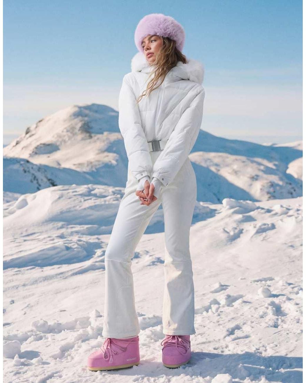 ASOS 4505 Ski & Snow Blue 4505 Ski Padded Water Repellent Soft Shell Ski Suit With Cinched Waist And Hood