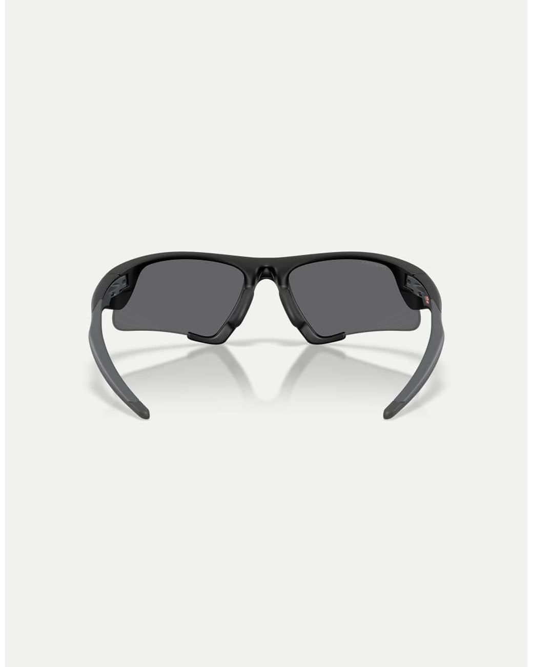Oakley Black Suture Jacket Irregular Sunglasses With Mirrored Lens
