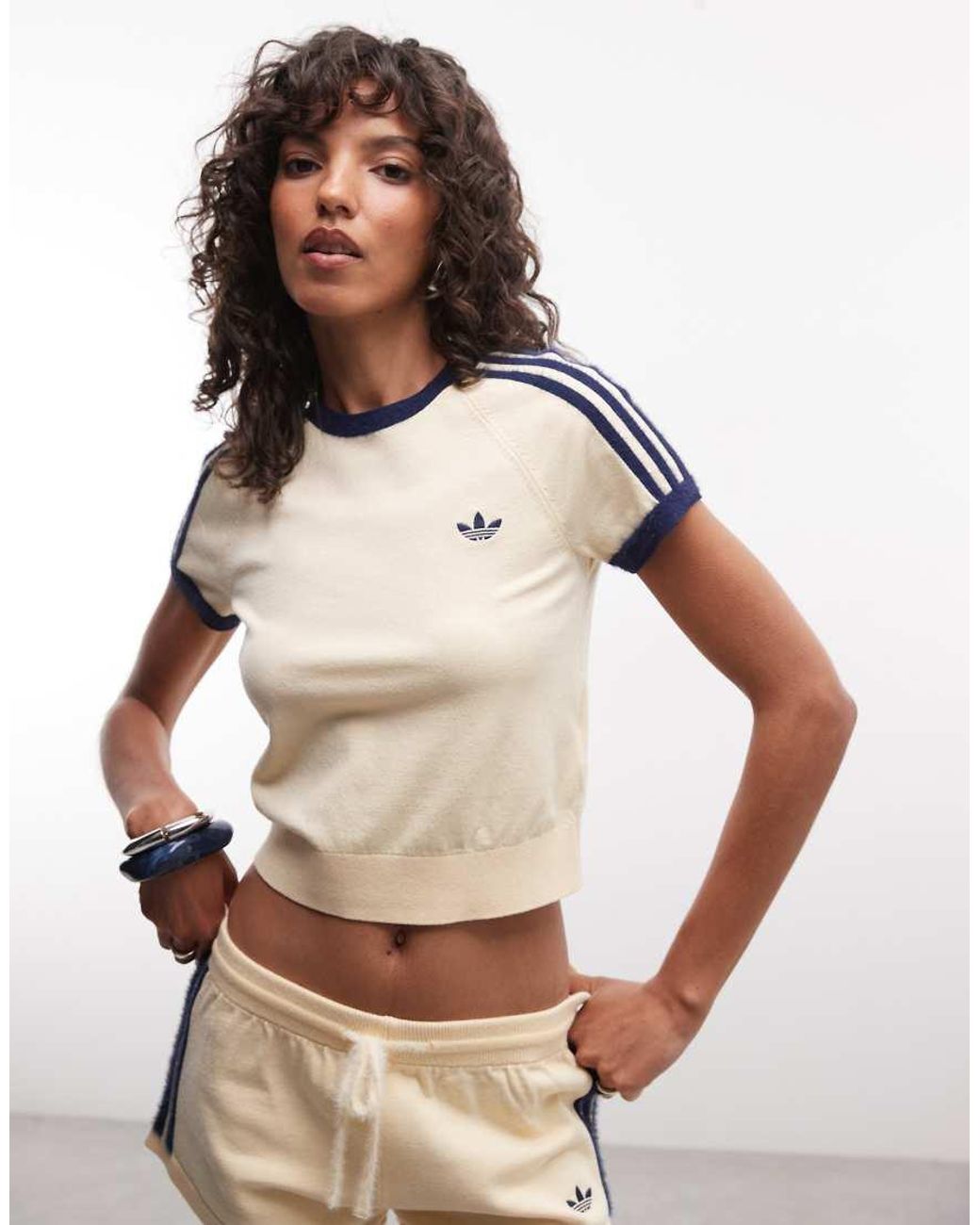 Adidas Originals Natural Knitted T-shirt