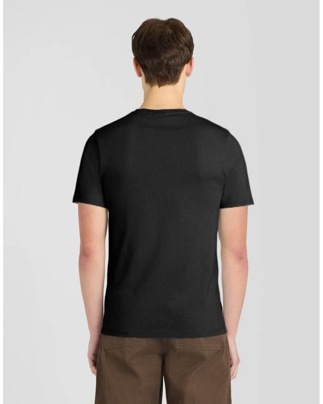Lyle & Scott Black Ss T-Shirts Plain T-Shirt for men