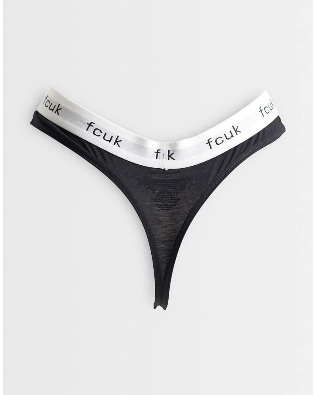 French Connection Metallic 7 Pack Thongs