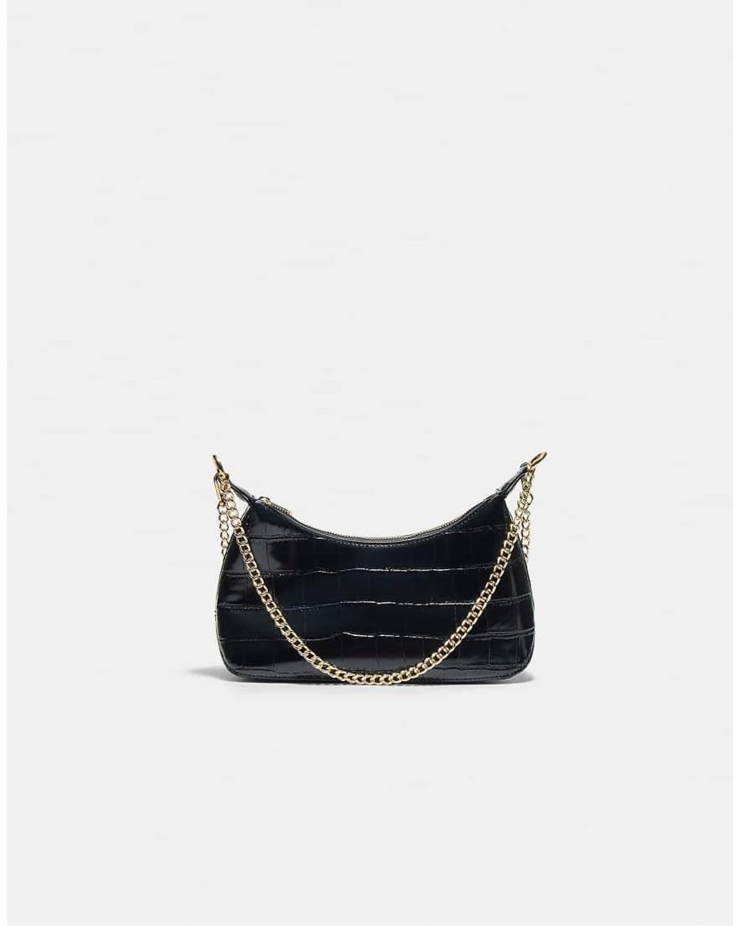Stradivarius White Mini Coconut-effect Crossbody Bag