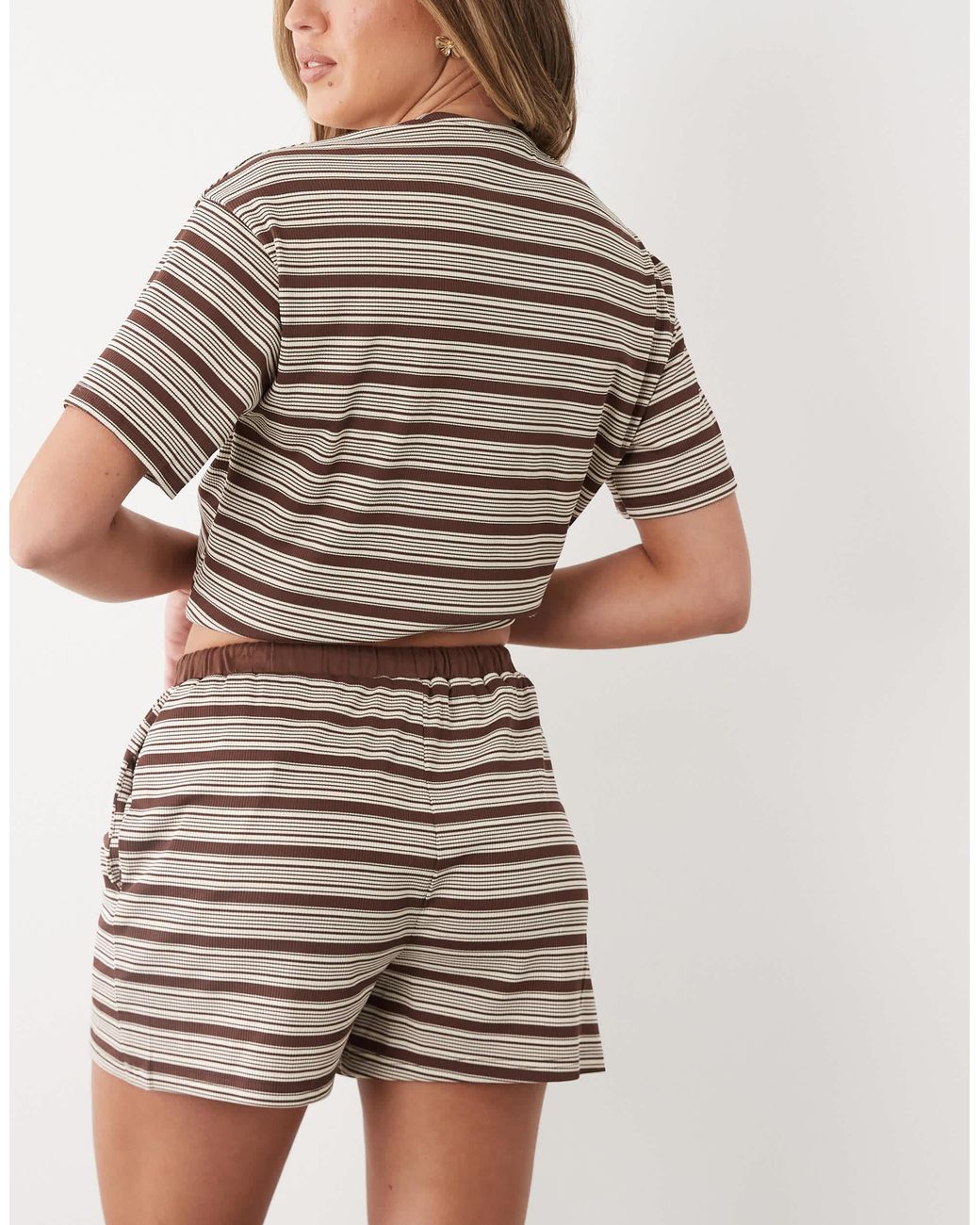 Short Threadbare en coloris Natural