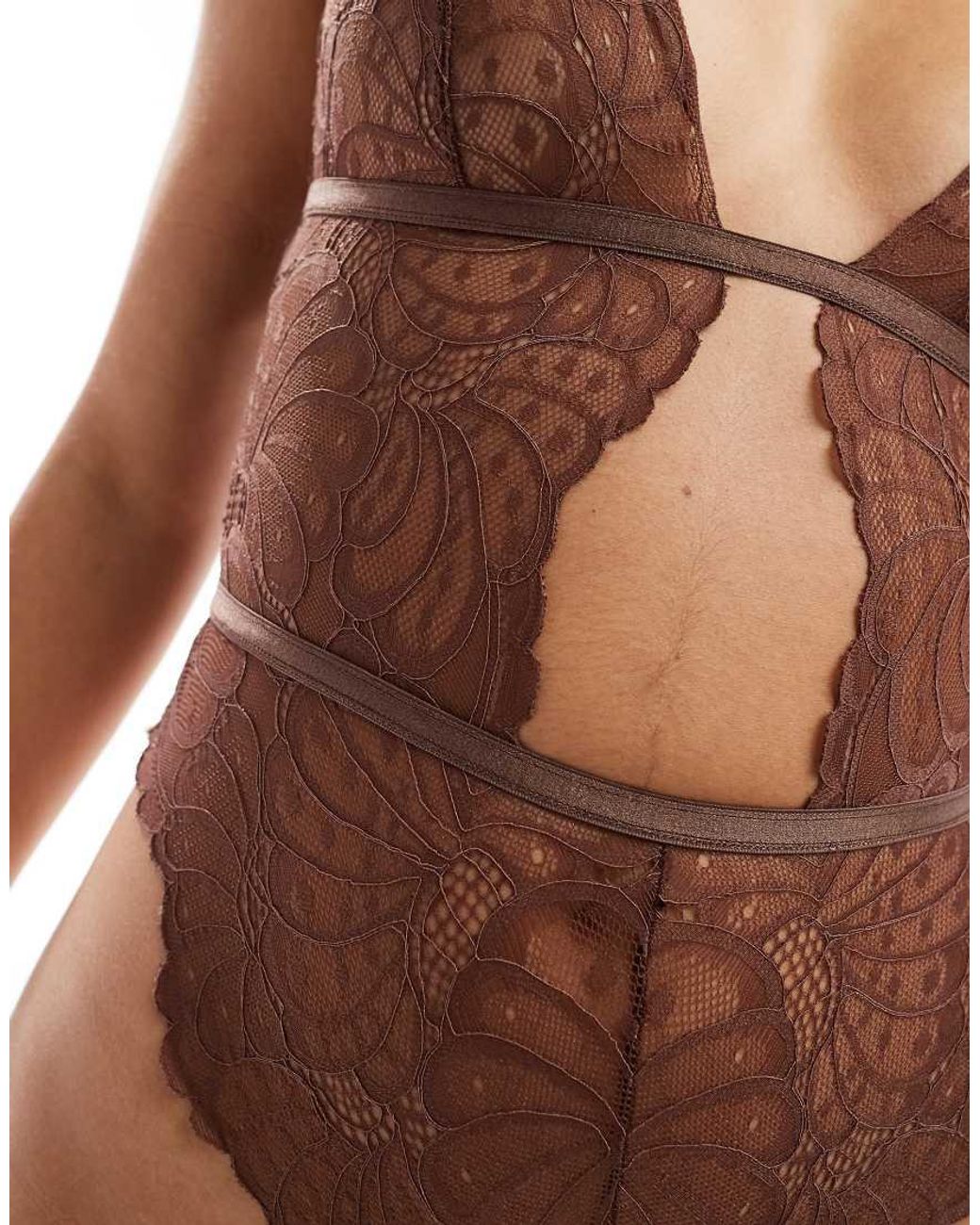 ASOS Brown Sienna Lace Soft Body