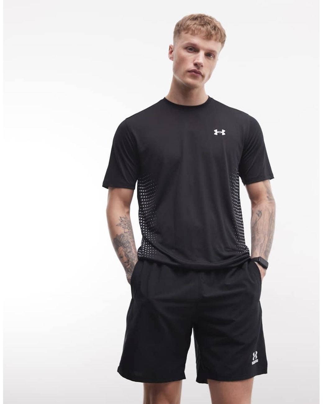 Under Armour Black Tech Sport Shorts for men