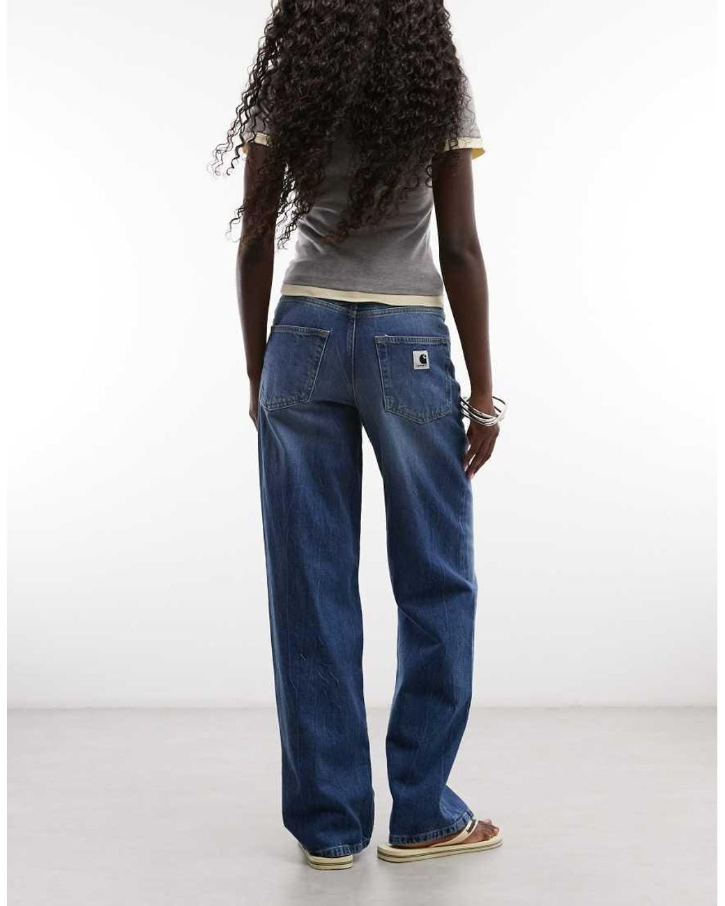 Carhartt Blue Lavine Straight Leg Jeans