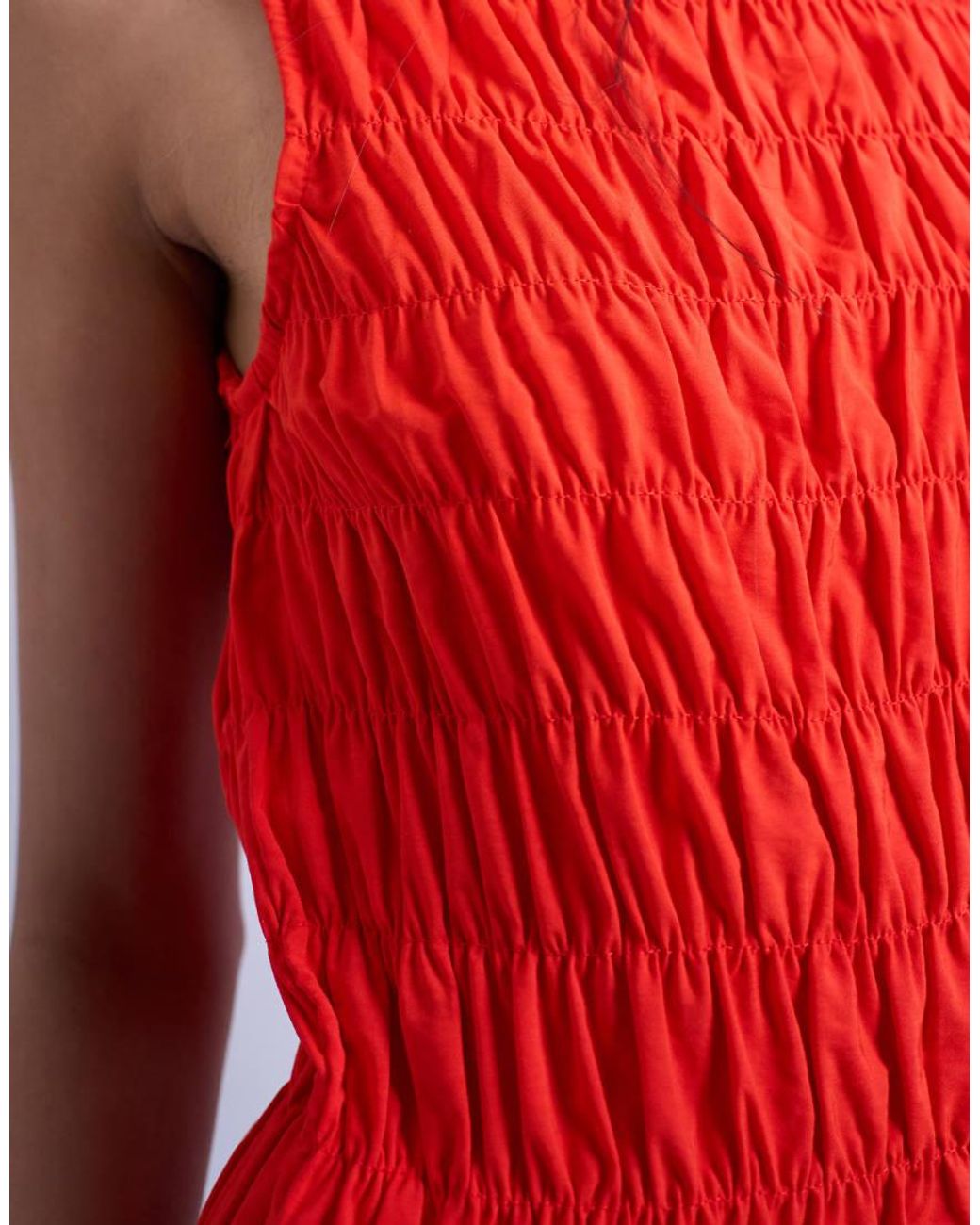 TOPSHOP Red Shir Tank Top