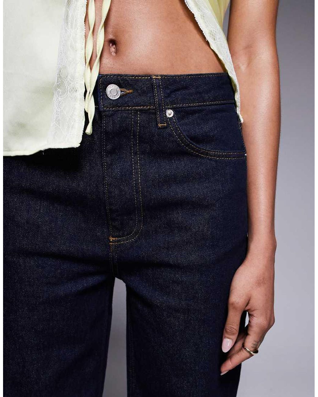ASOS Blue Asos Design Tall Comfort Stretch Straight Leg Jean