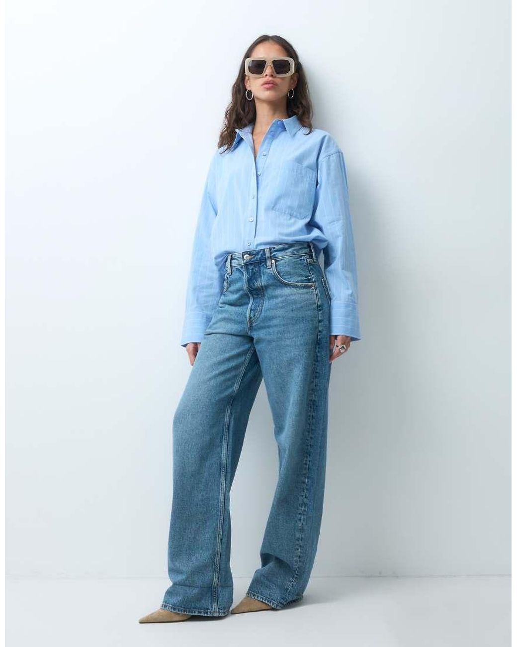 ASOS Blue Classic Cotton Shirt