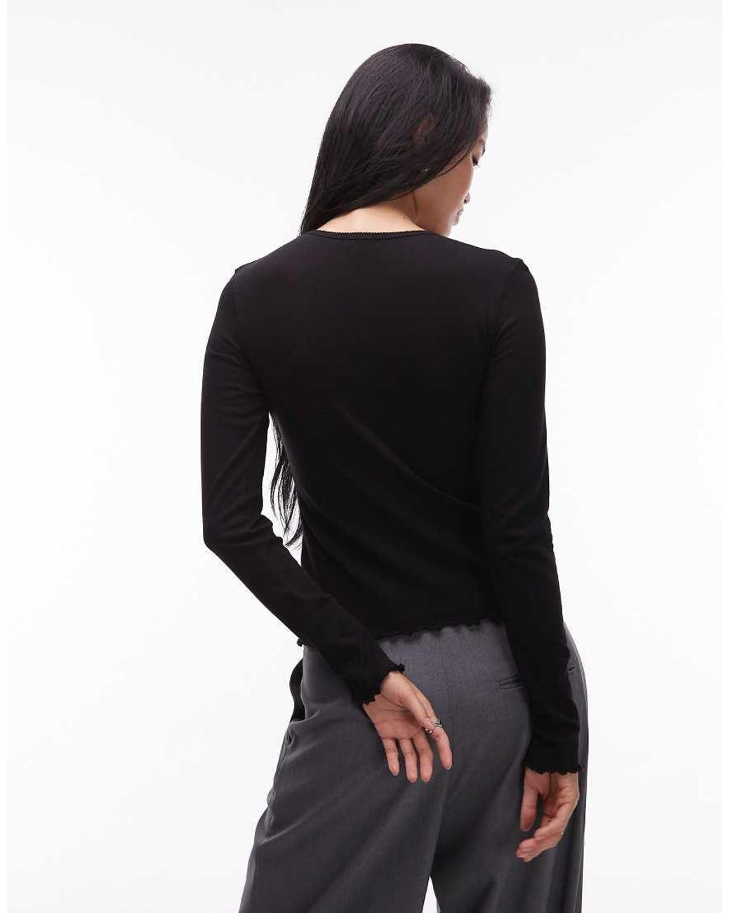 ARKET Black Mesh Slim Fit Cardigan