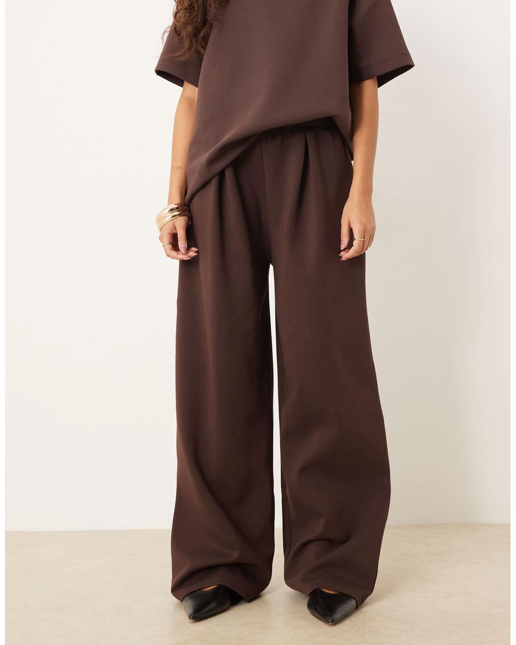 ASOS Natural – jogginghose aus interlock