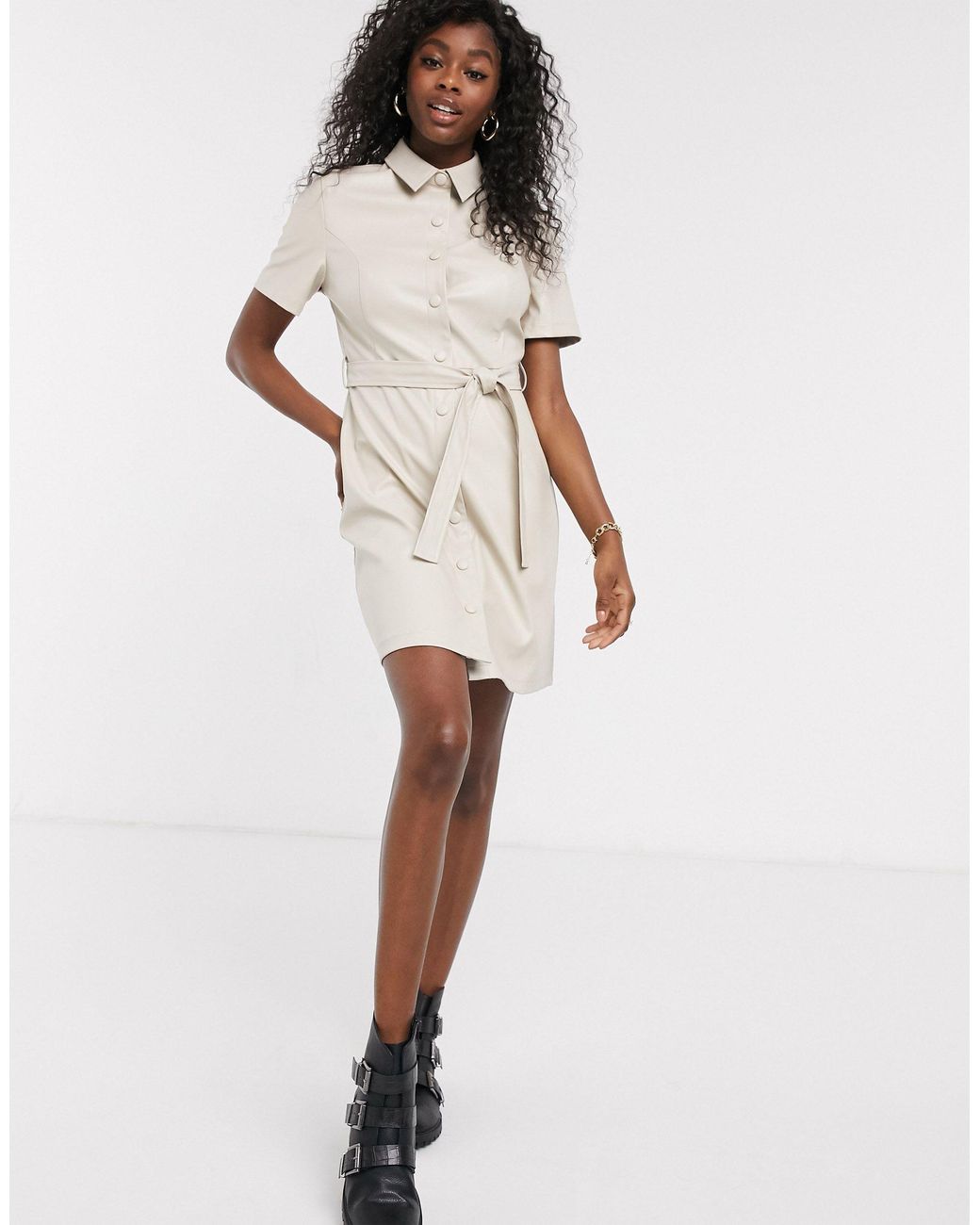 new look cream dress