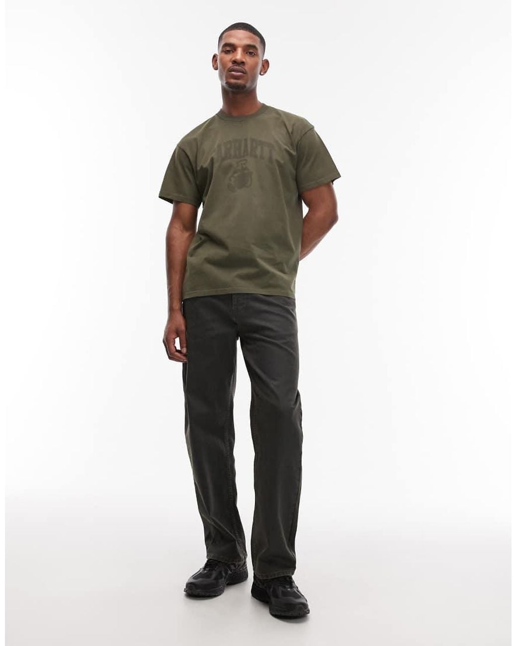 Carhartt Green Faded Pond Corps T-Shirt for men