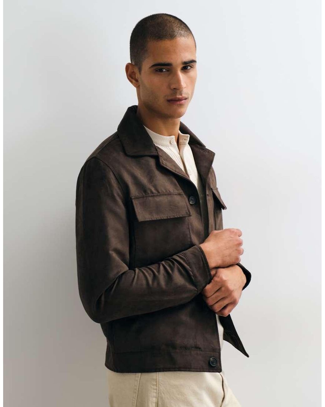 Mango Black Pocket Detail Jacket for men
