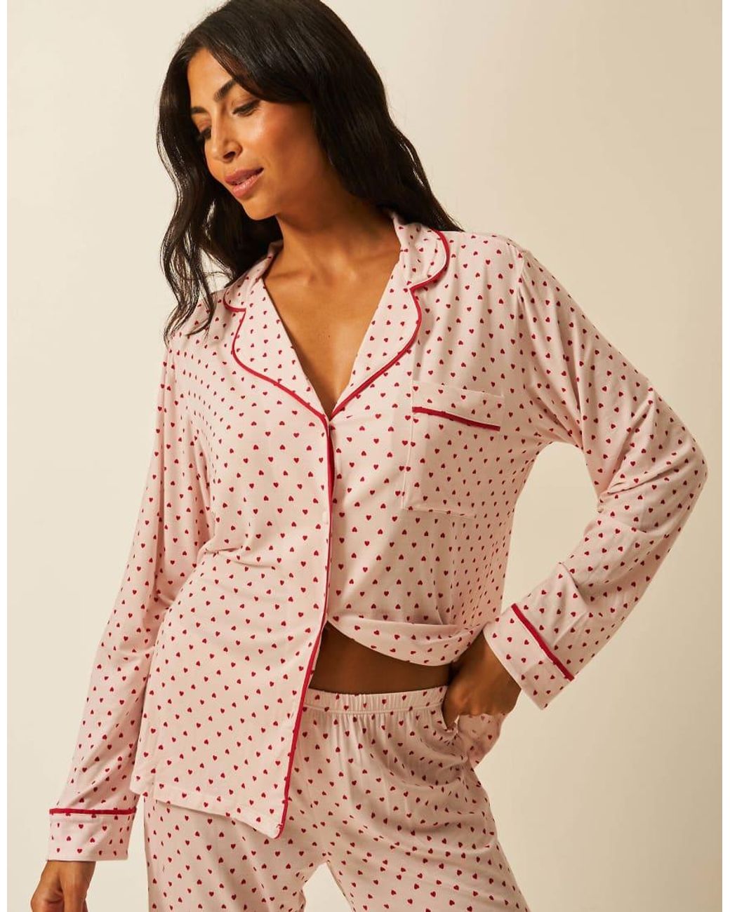 Stripe & Stare Natural Long Pyjama Set