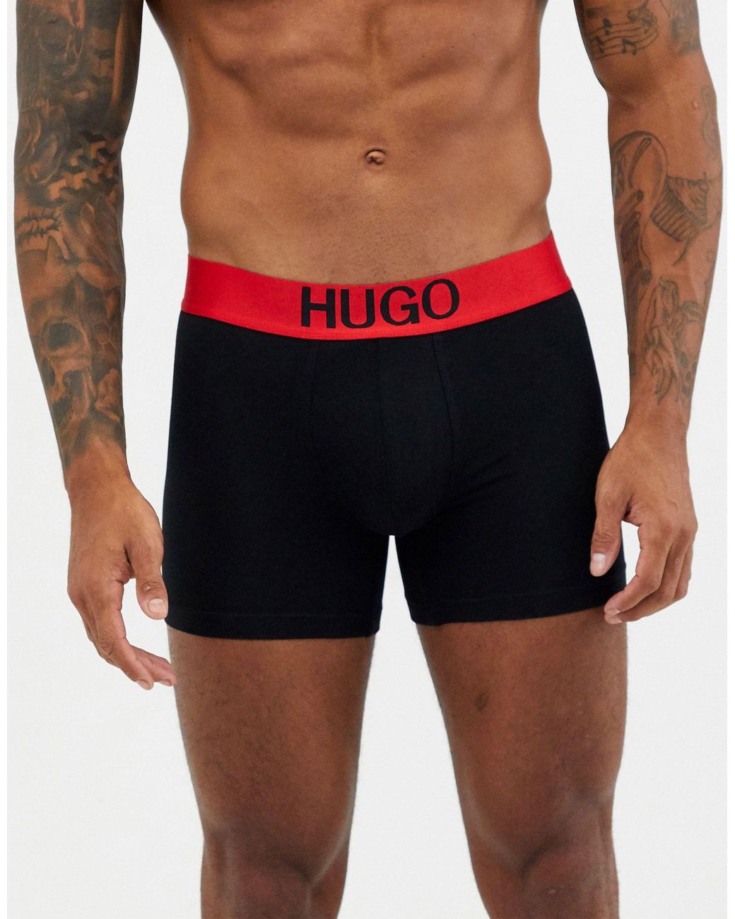 HUGO Bodywear X Liam Payne Logo Boxer Briefs in Black for Men Lyst UK