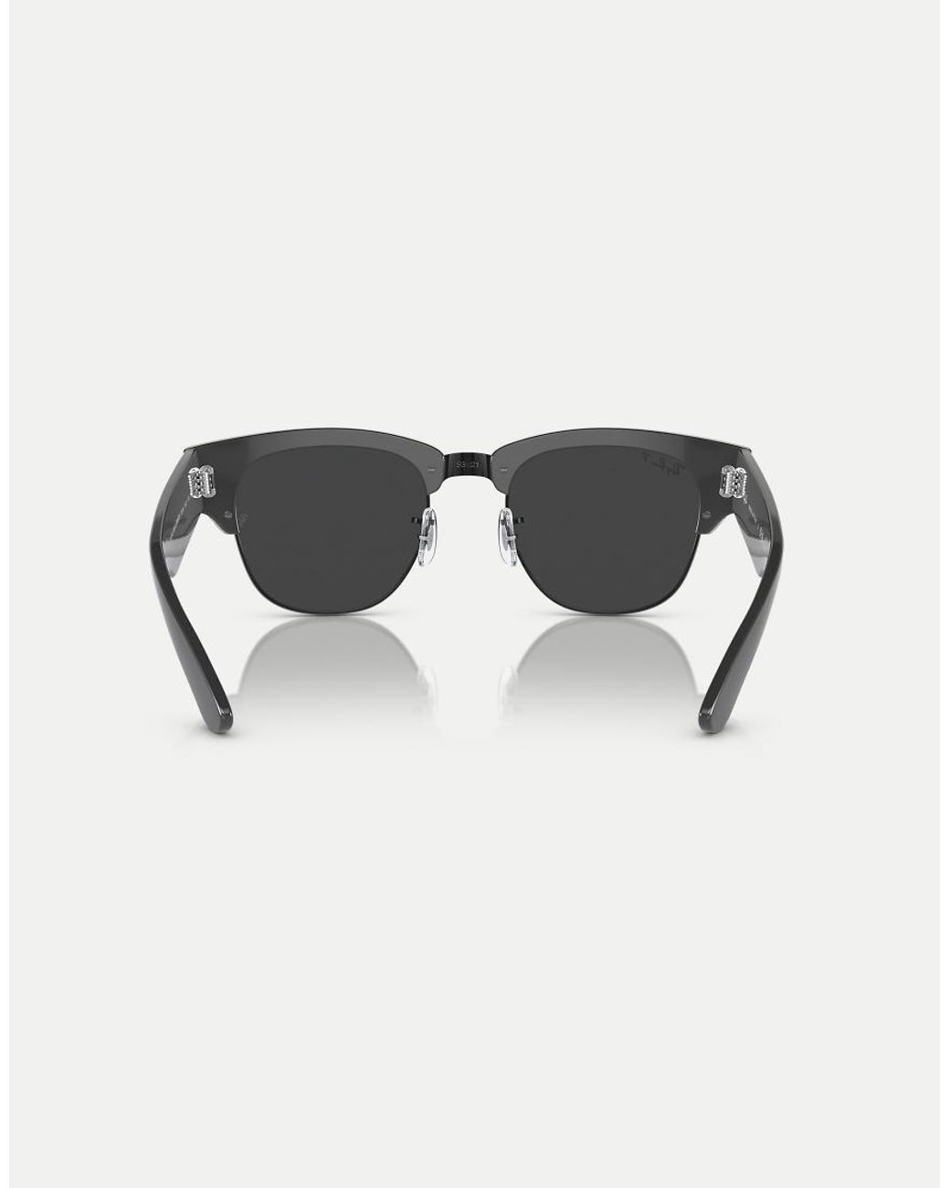 Ray-Ban Black Clubmaster Mega Sunglasses With Polarised Lens