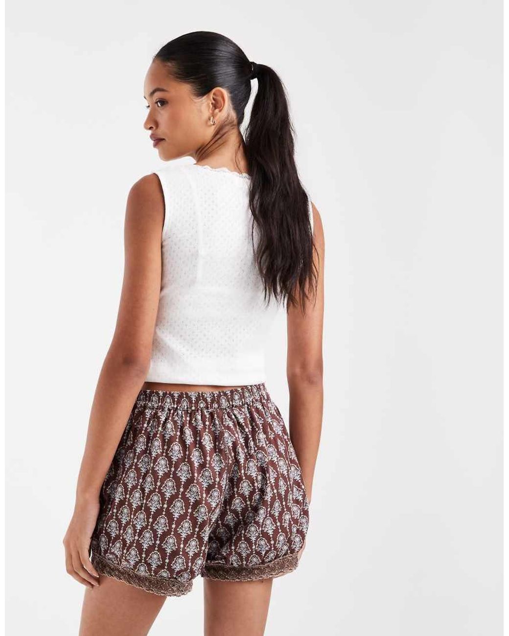 Free People Purple Made You Blush Boxers