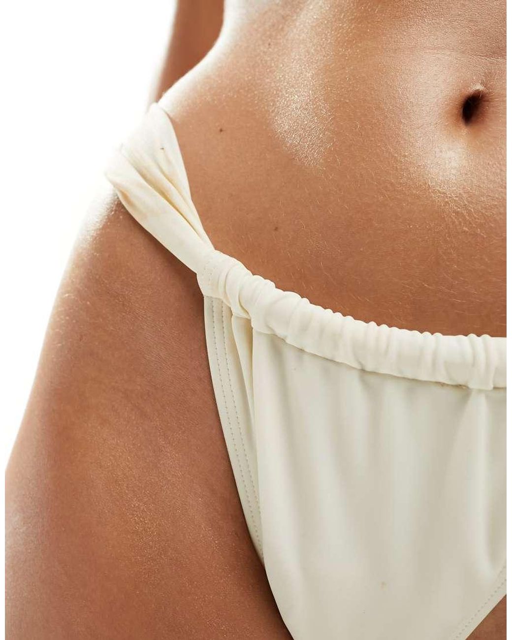 South Beach Brown Ruched Side Bikini Bottom