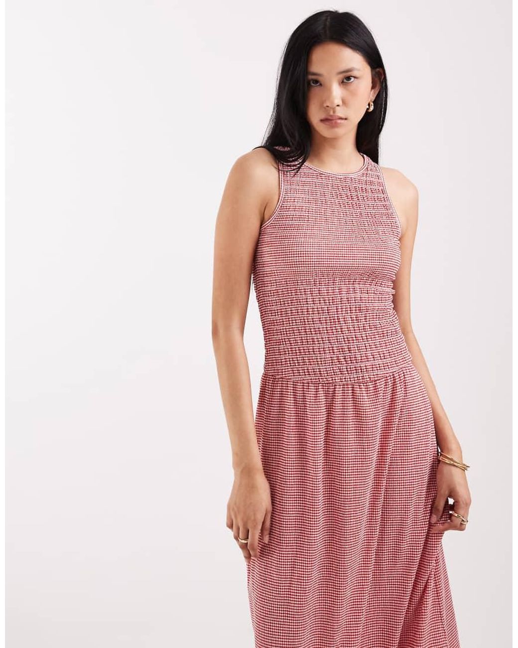 ONLY Pink Sleeveless Midaxi Smock Dress