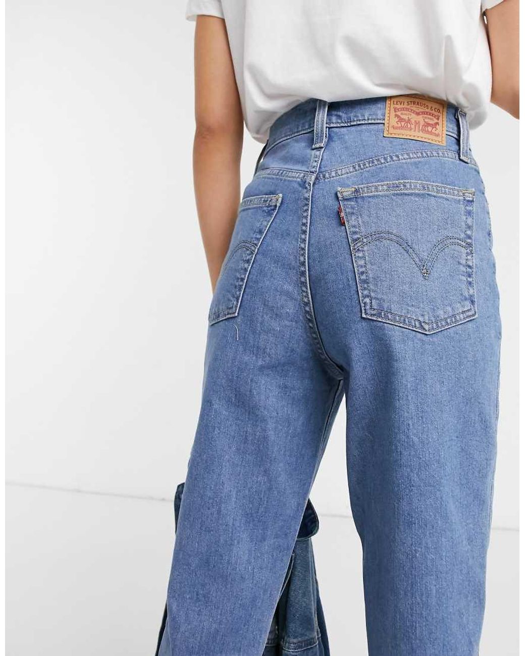 Levi's Blue High Waisted Taper Jean