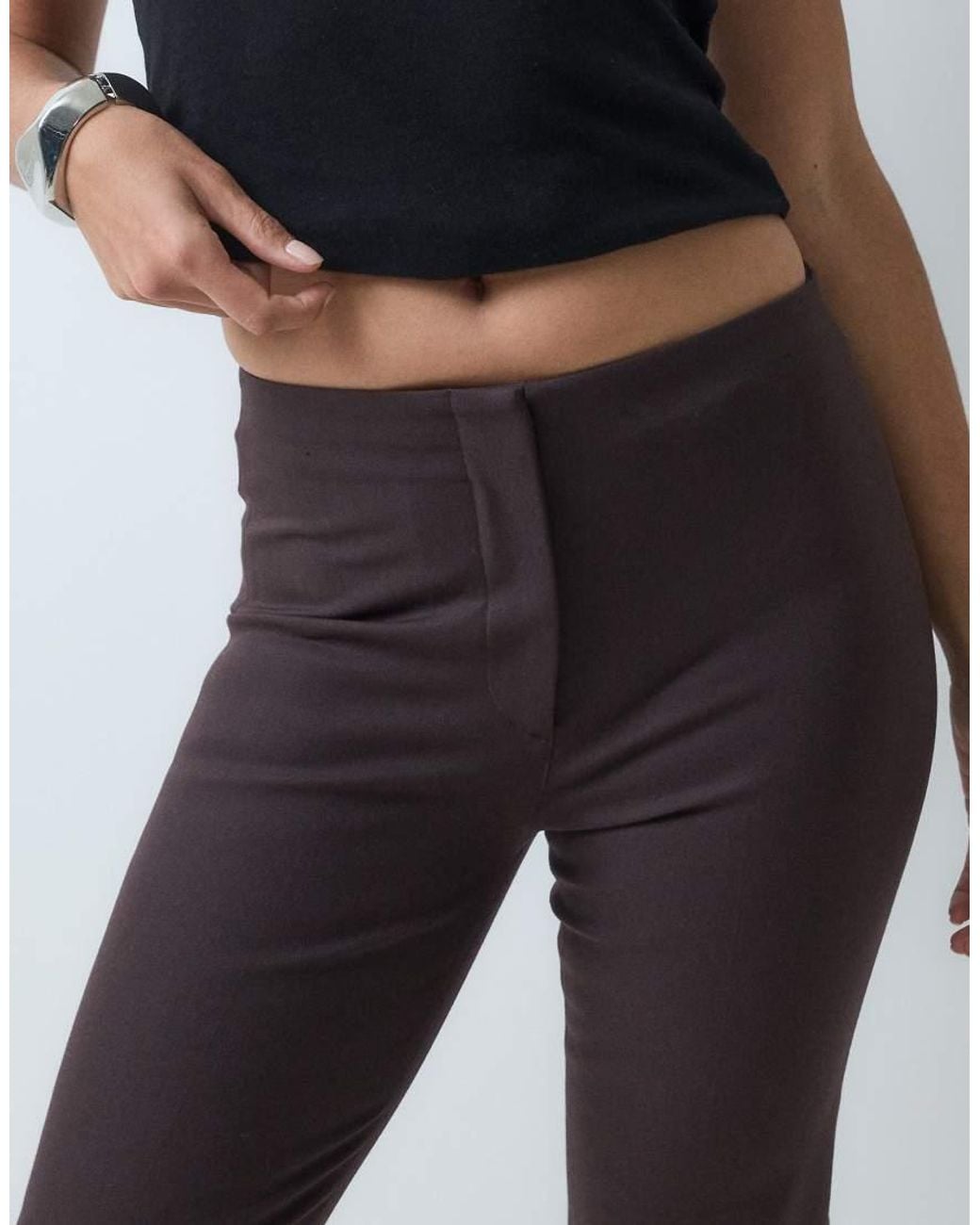 Abercrombie & Fitch Black Curve Love High Rise Wide Leg Jeans