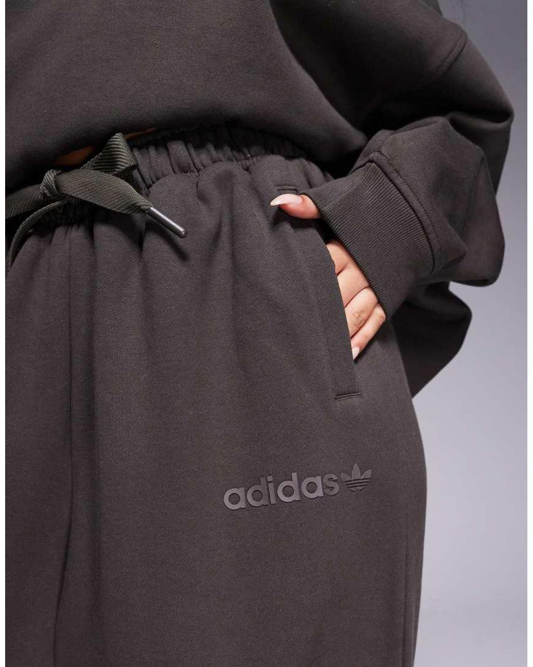 Adidas Originals Gray Linear Logo joggers