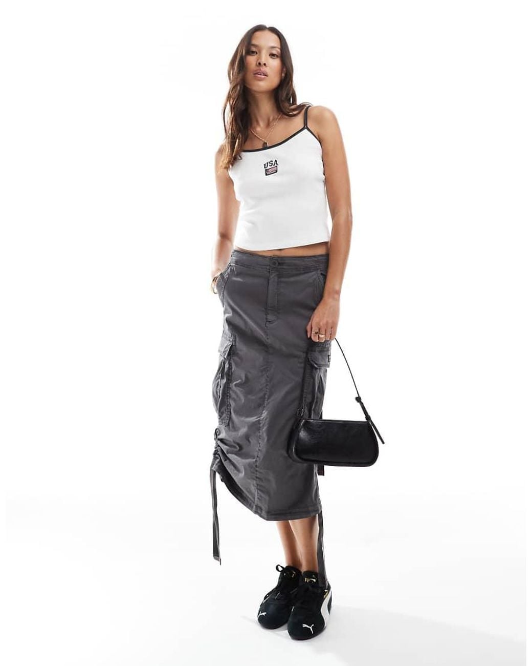 Superdry White Athletic Essentials Cami Top