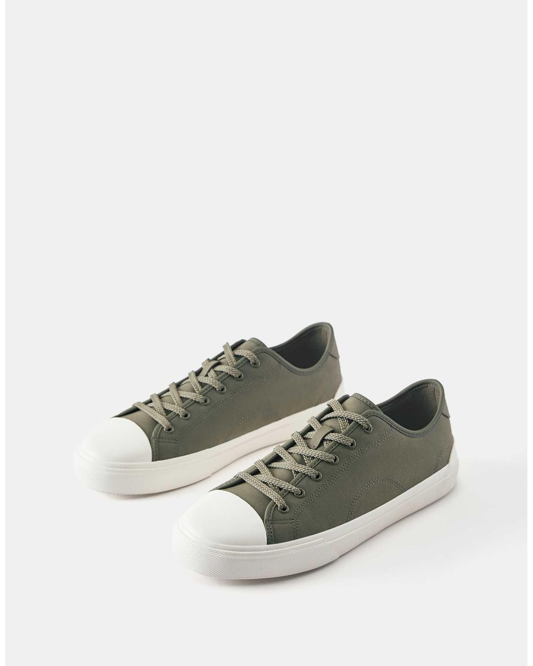 Pull&Bear – lässige sneaker in Green für Herren