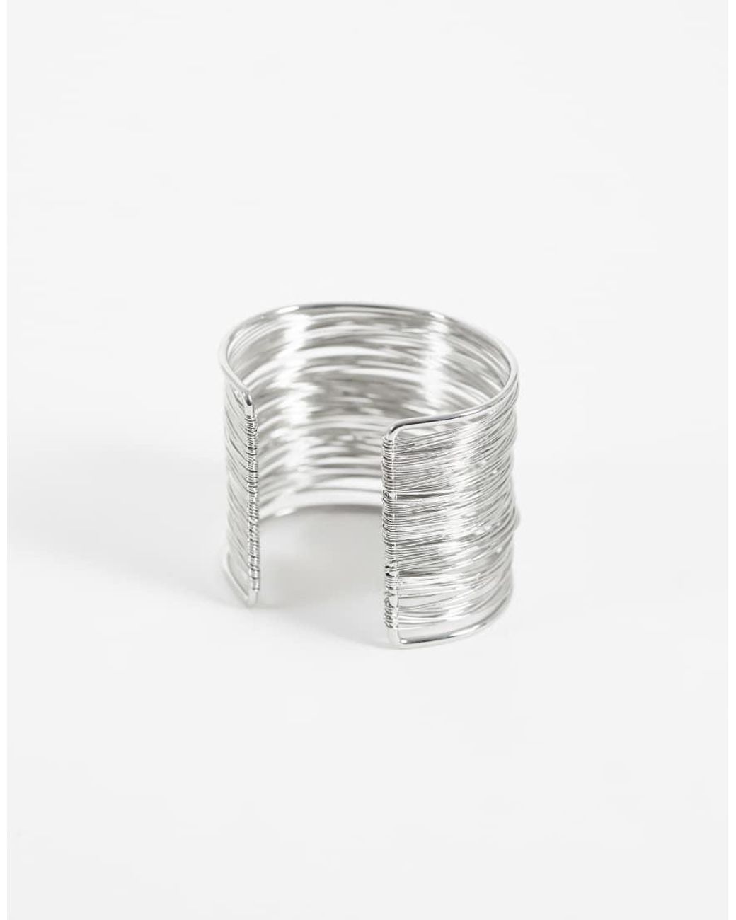ASOS Pink Wide Cuff Bracelet With Wired Design
