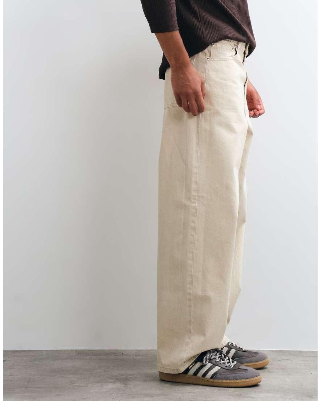 ASOS Natural baggy Jeans for men
