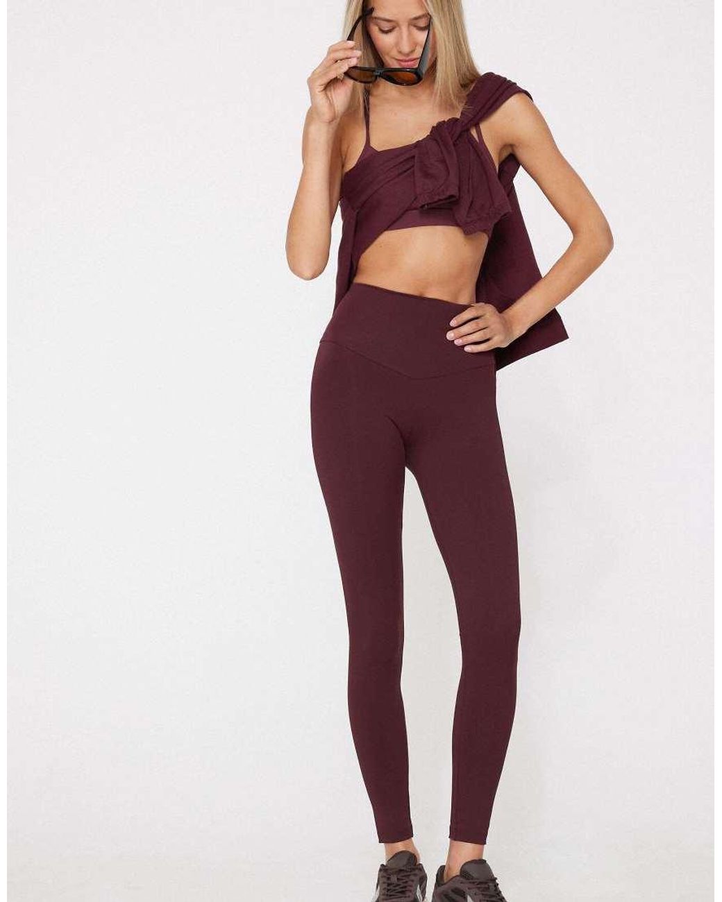 Tezenis Purple Shaping Leggings
