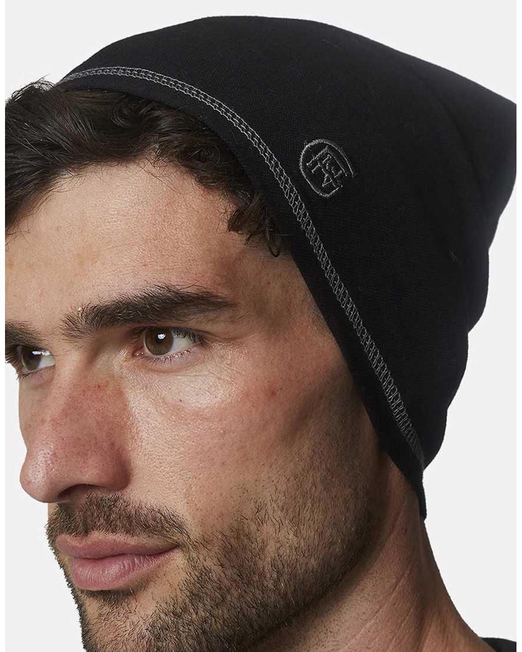 Good For Nothing Black Knitted Active Sports Skully Beanie for men